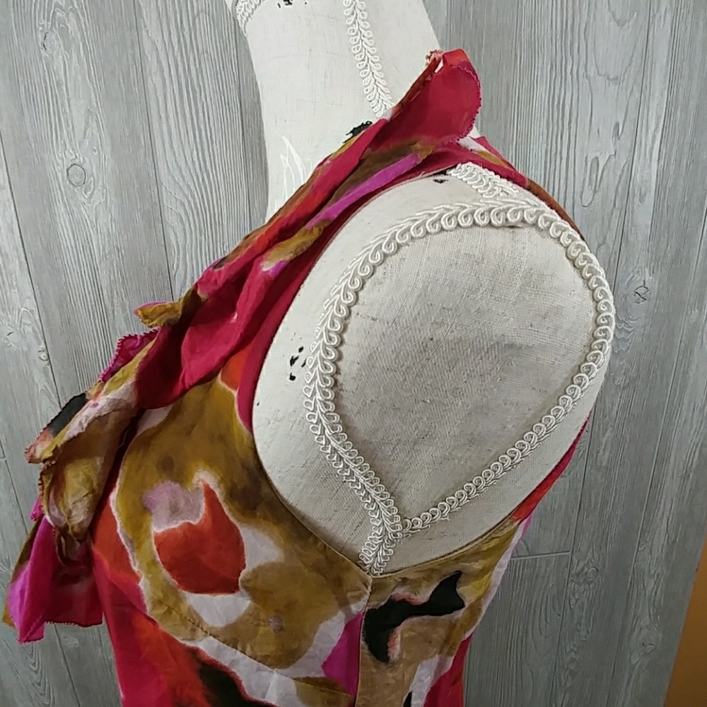ANN TAYLOR LOFT XS Watercolor Shift Dress - Picture 6 of 9